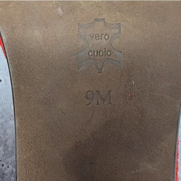 Glory Chen | Red Jeweled Ankle Strap Heel Sandals Size 9 - Picture 8 of 9